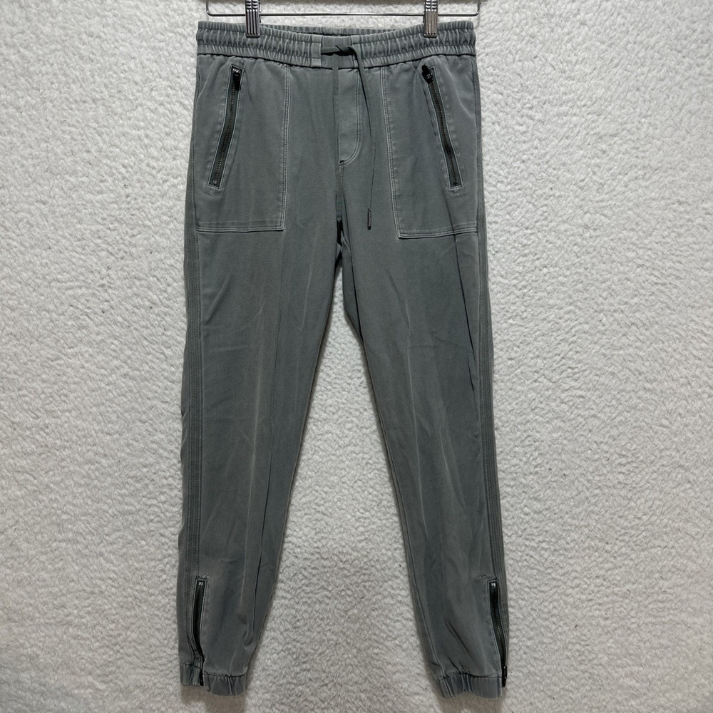 ATHLETA Farallon Jogger Pants Women's Palm Green Size 0 Zip Pockets‎